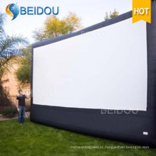 Grandes telas de projeção traseira de cinema de TV Tela de filme inflável ao ar livre